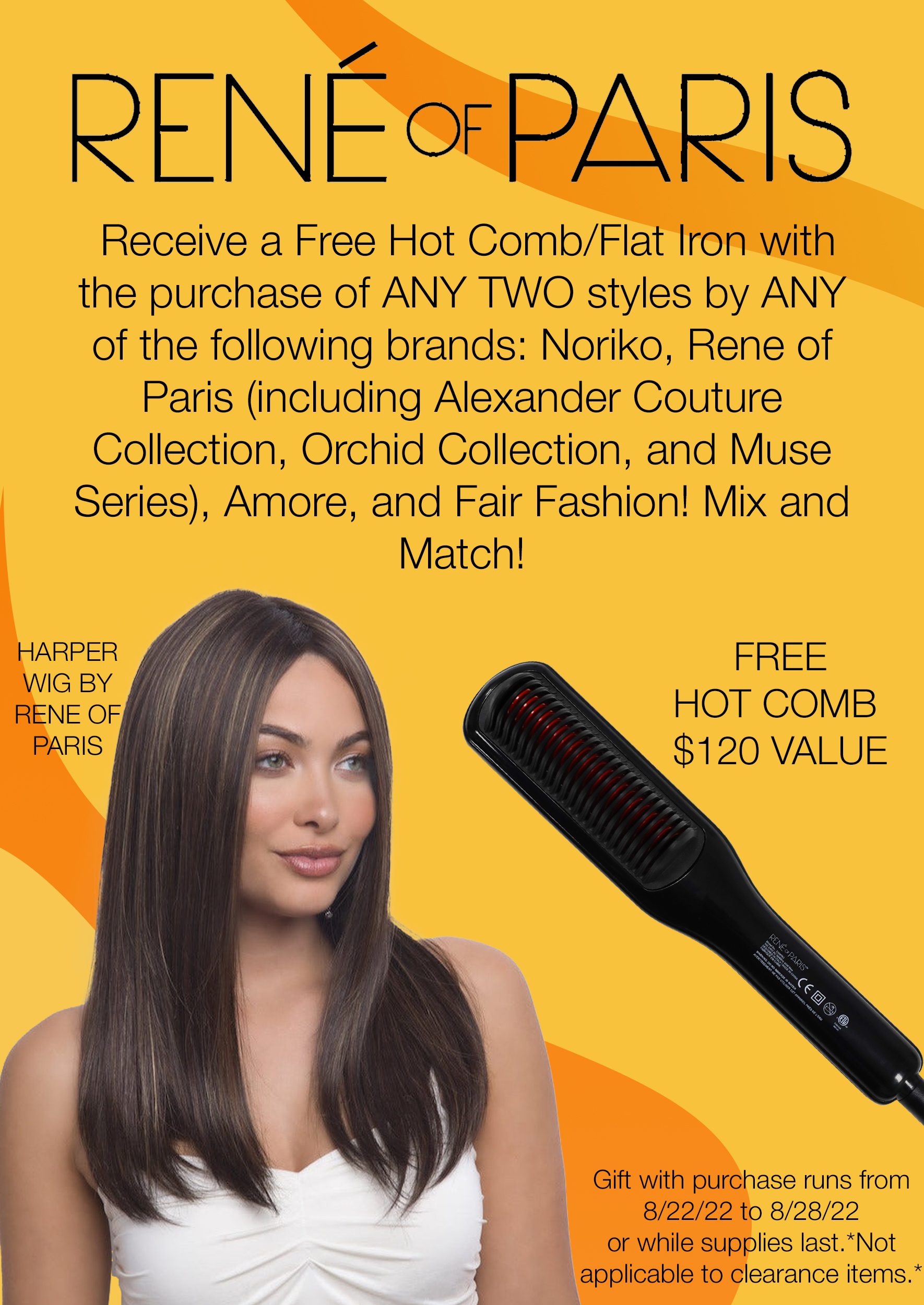 Receive a FREE Hot Comb! Wig Studio 1