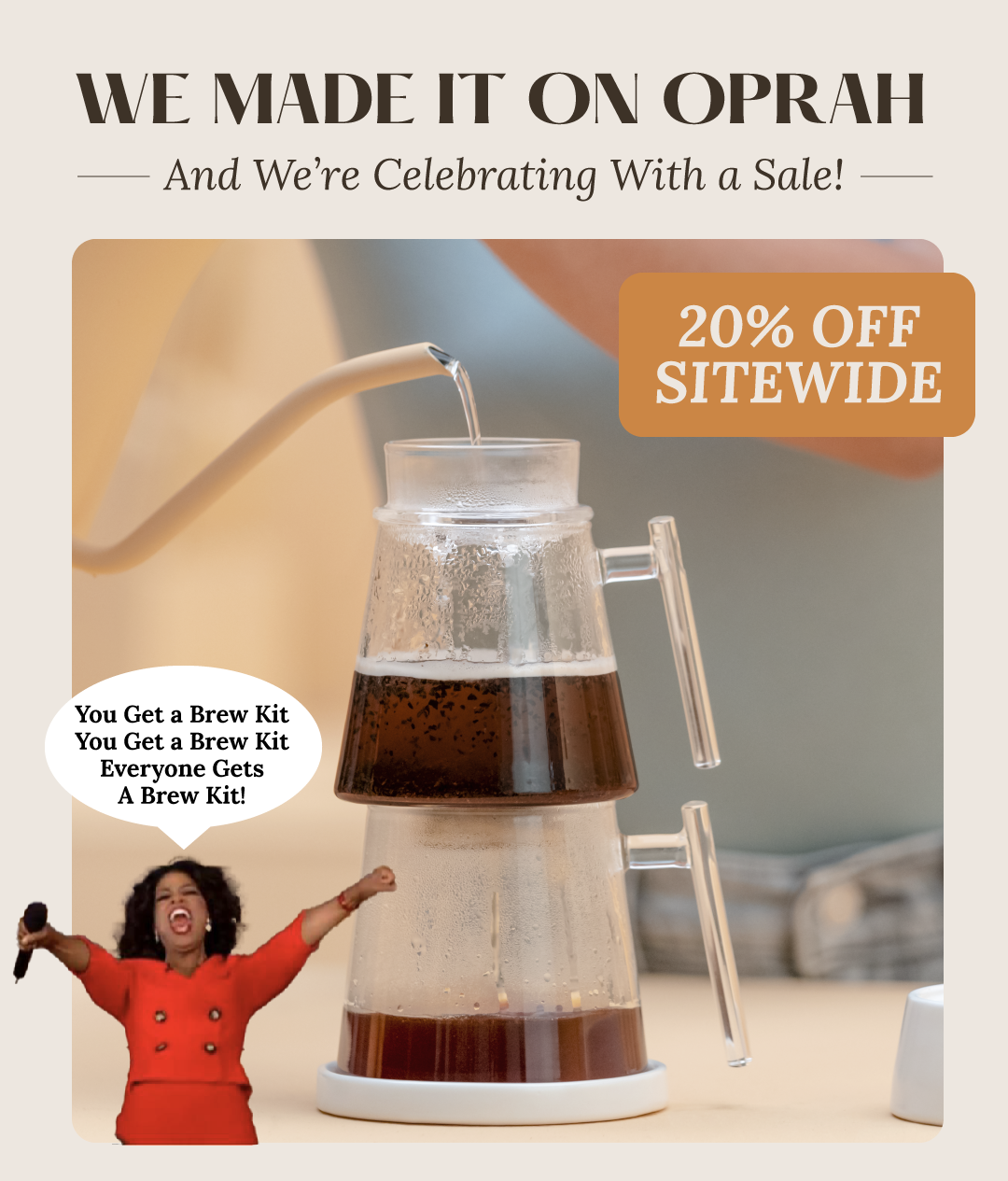 20% off sitewide for oprah