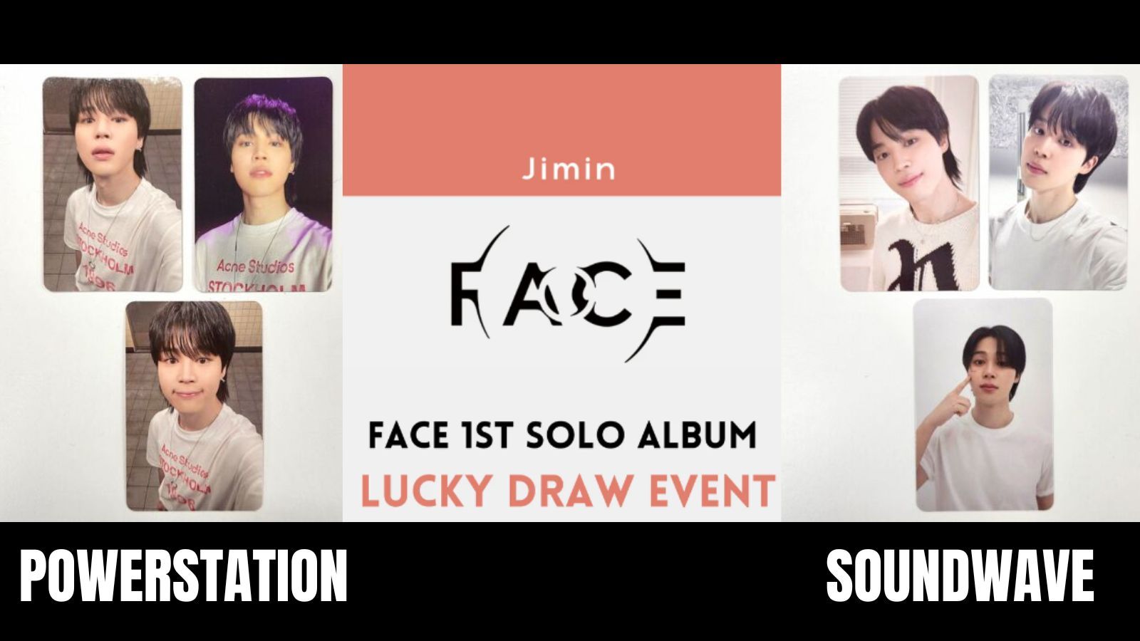 BTS JIMIN FACE SOUNDWAVE Official LUCKY DRAW PHOTO CARD