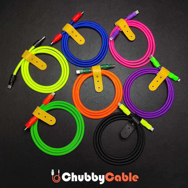  Vibrant Color-block Braided Charge Cable