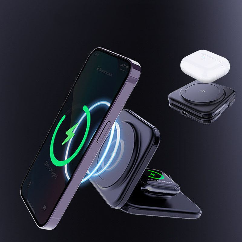 3-In-1 Foldable Magnetic Wireless Charger