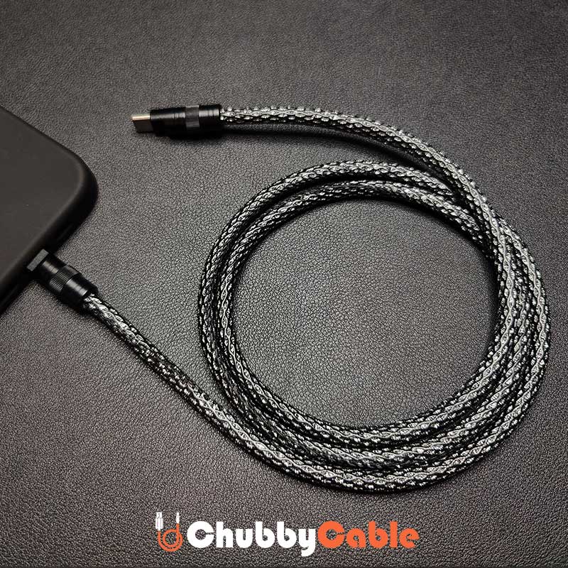 Handmade Leather Braided Cable