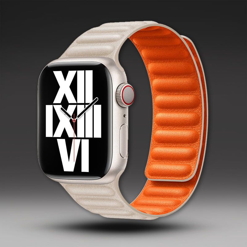 "Magnetic iWatch Band" Leather Loop