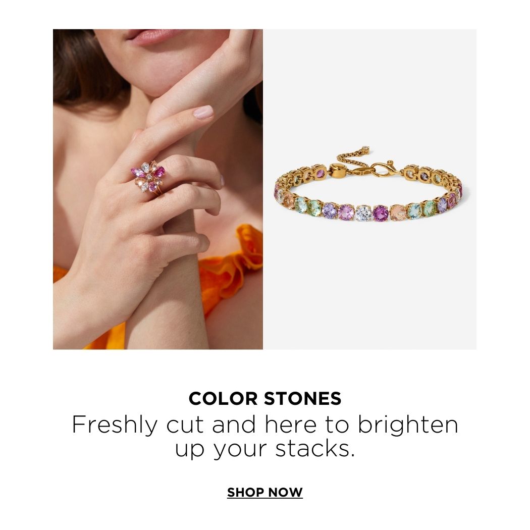 COLOR STONES - FRESHLY CUT AND HERE TO BRIGHTEN UP YOUR STACKS. SHOP NOW.